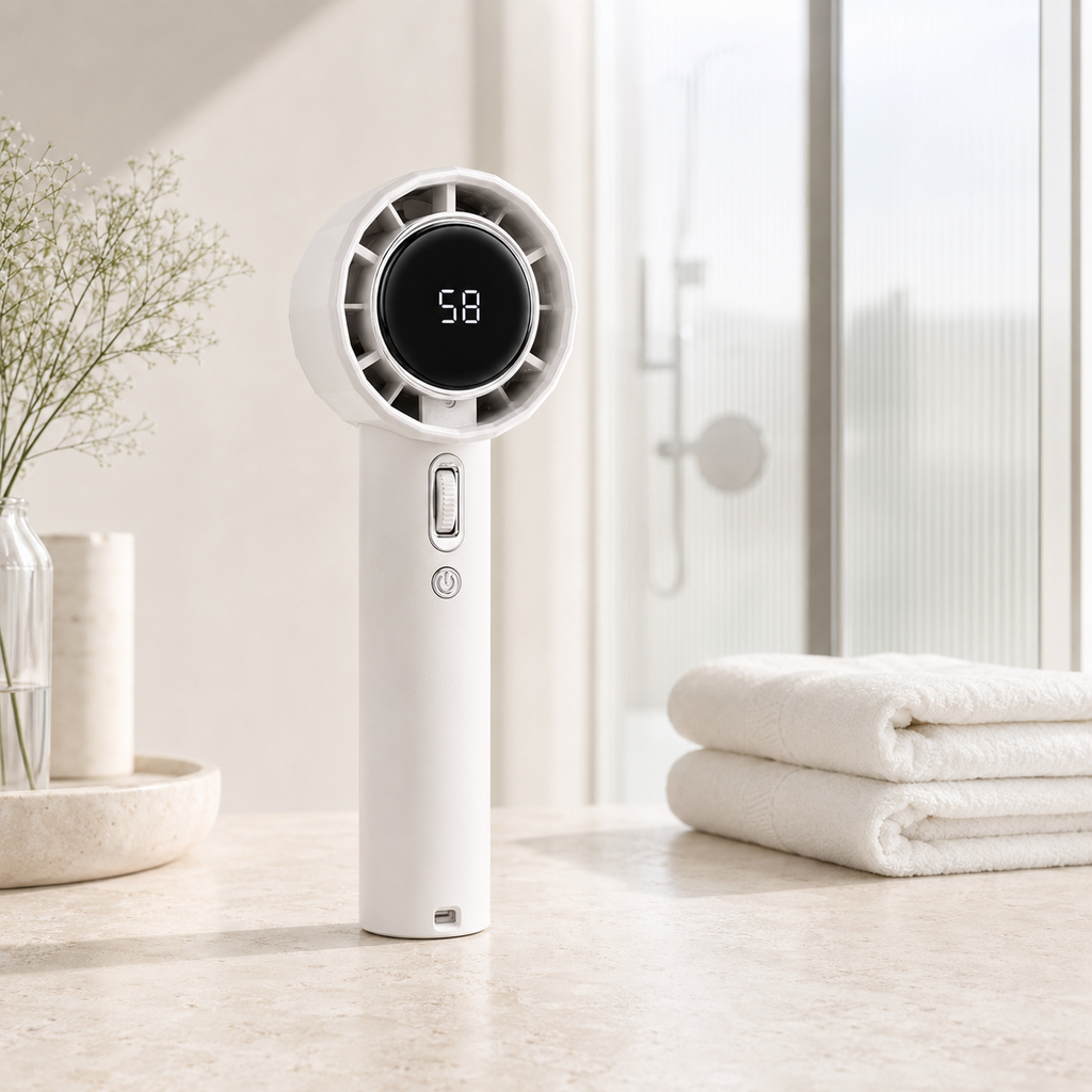 Pearl Halo Mini — Rechargeable Hand Fan
