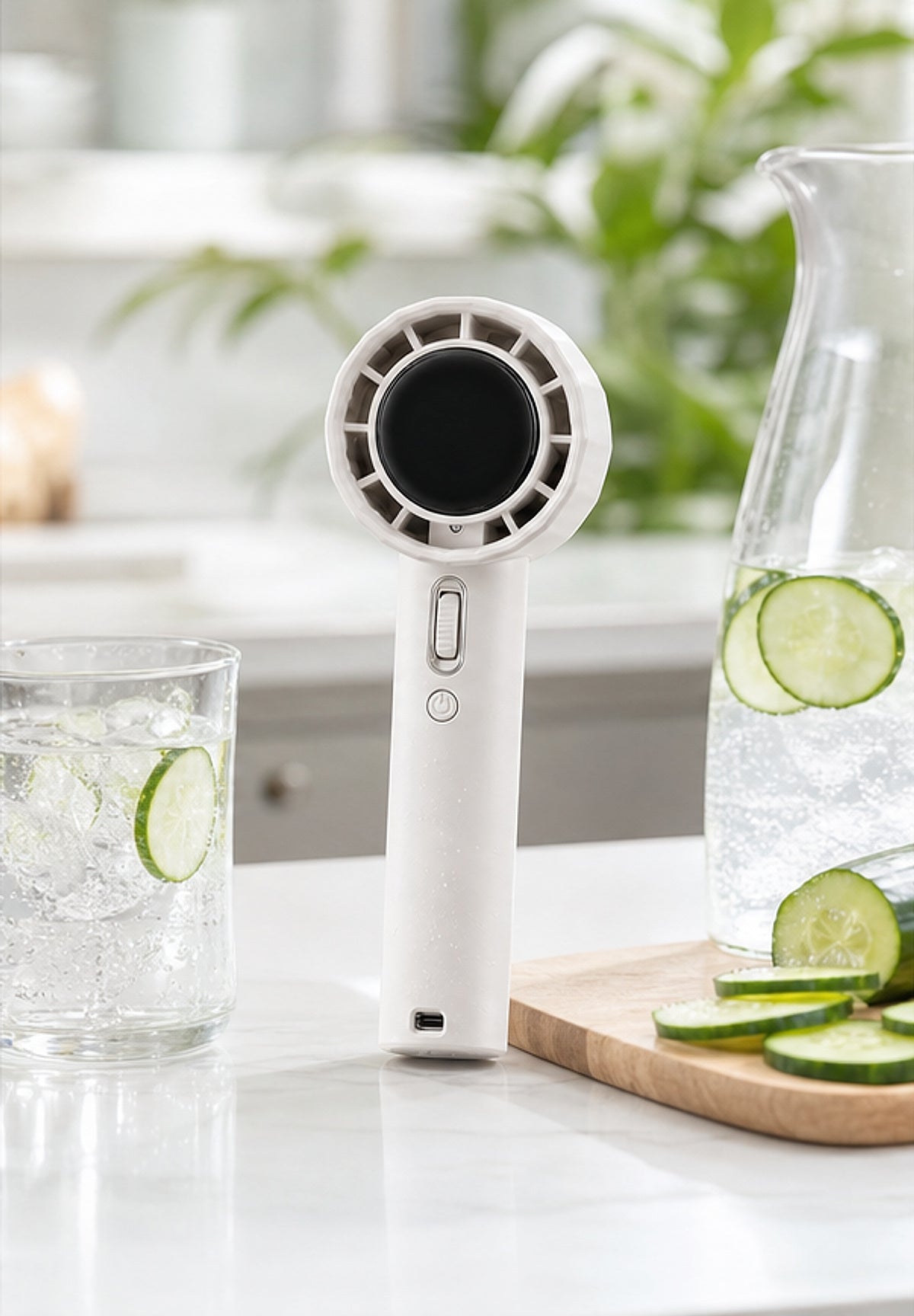 Cucumber Pearl — Fresh Counter Fan in Pearl