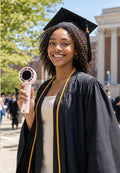 Campus Rose — Graduation Day Fan in Blush